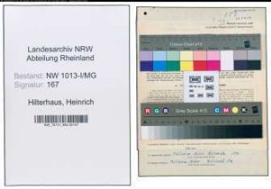 Entnazifizierung Heinrich Hilterhaus , geb. 21.01.1904 (Koch)
