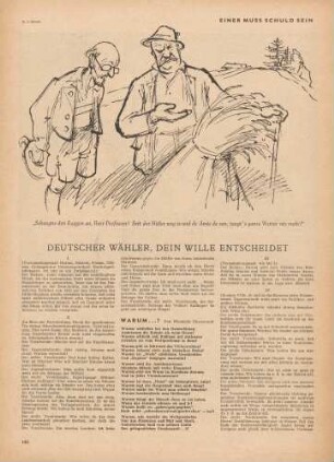 "Einer muss schuld sein"