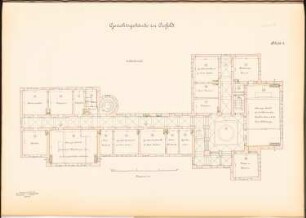 Amtsgericht, Krefeld: Grundriss 2.OG 1:100
