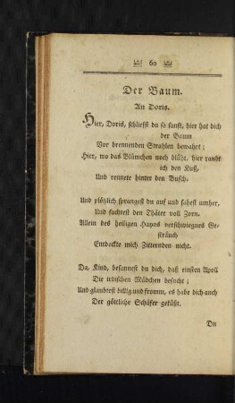 Der Baum. An Doris. [u. a.]