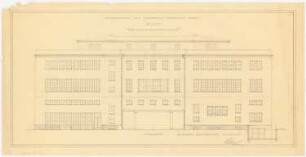 Studentenhaus der Technischen Hochschule Berlin-Charlottenburg: Aufriss: Hofansicht 1:100