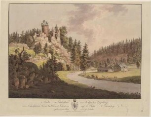 Die Burgruine Lauterstein (Marienberg-Niederlauterstein) im Erzgebirge