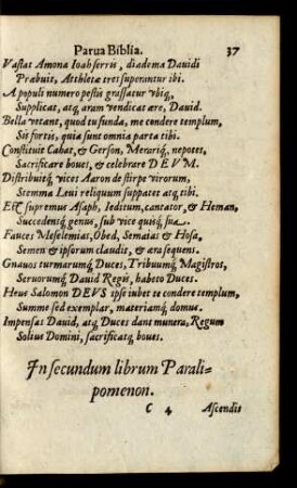 In secundum librum Paralipomenon.