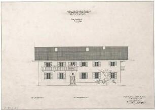 Gsaenger, Gustav; Hohenburg bei Lenggries (Bayern); Schlossschänke, Umbau - Wohnungseinbau, Südseite
