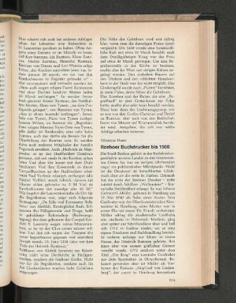 Itzehoer Buchdrucker bis 1900