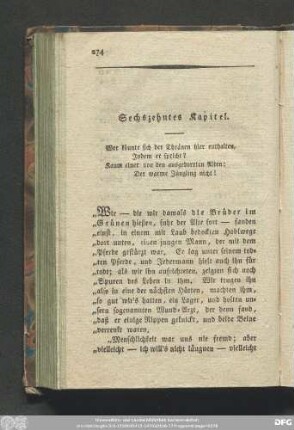 Sechszehntes Kapitel.