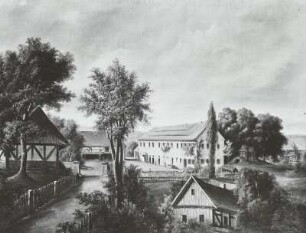 Weitzmannsches Gut auf der Meißnischen Seite der Pulsnitz