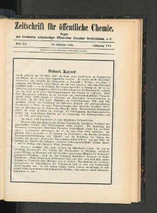 Heft XIX. 15. Oktober 1910. Jahrgang XVI.