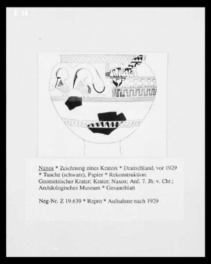 Zeichnung eines Kraters