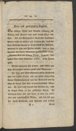 Drei und zwanzigstes Kapitel