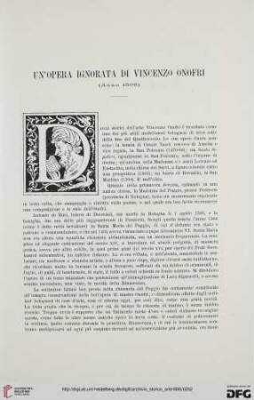 Ser.2: Un' opera ignorata di Vincenzo Onofri (Anno 1506)