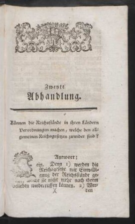 Zweyte Abhandlung.