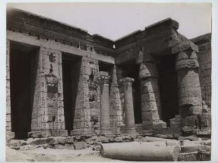 Totentempel des Ramses III. in Medinet Habu, Luxor (Theben-West): Ansicht, Zweiter Hof
