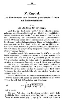 § 24. Die Gleichung der Enveloppe.