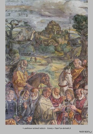 Begegnung zwischen dem Heiligen Antonius und Ezzelino da Romano - Begegnung zwischen Hl. Antonius u. Ezzelino da Romano