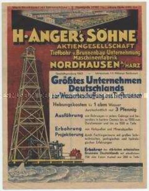 Größtes Unternehmen Deutschlands zur Wasserbeschaffung aus Tiefbrunnen