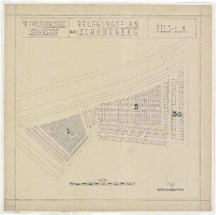 Belegungspläne Schöneberg (kartoniert) Südwestkirchhof Stahnsdorf - Feld 1,5,5a