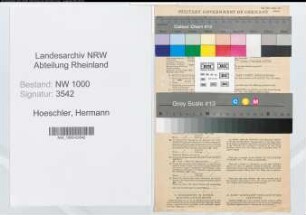Entnazifizierung Hermann Hoeschler, geb. 15.04.1908 (Bauinspektor)