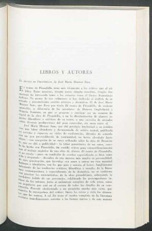 El teatro de Pirandello
