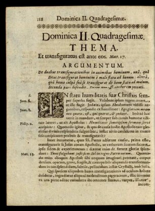 Dominica II. Quadragesimae.