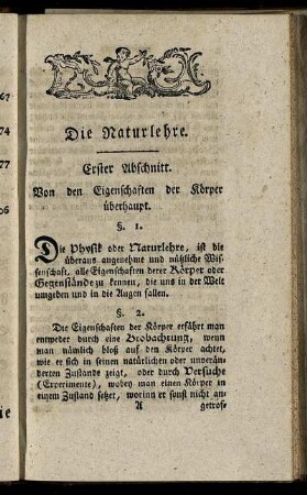 Erster Abschnitt. Von den Eigenschaften der Körper überhaupt. - Fünfter Abschnitt. Von der Luft.