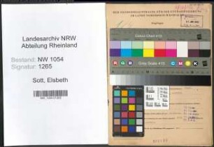Entnazifizierung Elsbeth Sott , geb. 19.01.1902 ()