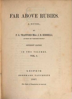 Far above rubies : a novel, 1