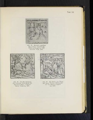 Tafel XX Abb. 36. Die Entscheidung des Hercules, Holzschnitt aus Sebastian Brant, Stultifera Navis, Nornberg 1497.