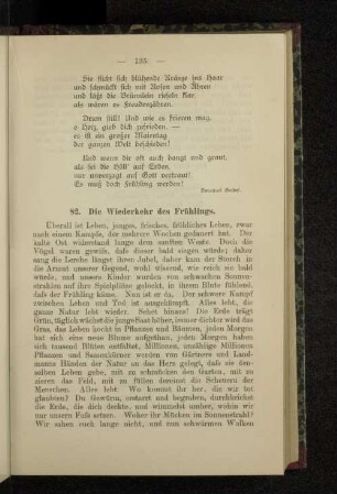 82. Die Wiederkehr des Frühlings.