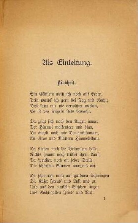 G'spaß'ln und G'fühl, wia ma's grad will : Dialekt-Deklamationsstücke ernsten und heitern Inhalts für die Jugend, 1. Folge