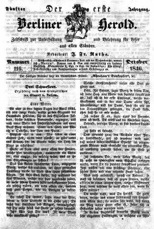 Nummer 116, October 1846