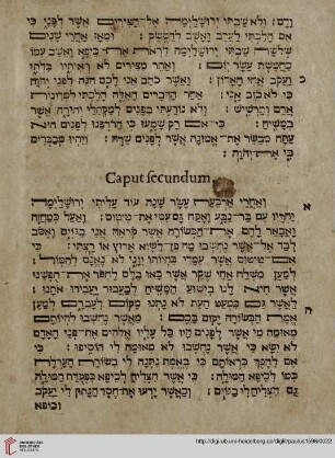 Caput secundum