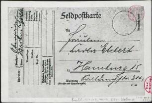 [Martin Volte an Carola Ehlert in Hamburg]
