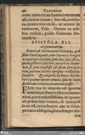 Epistola XLI.