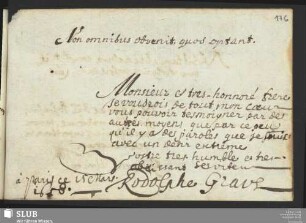 Bl. 176r: Rudolph Grave. Paris, 1658.
