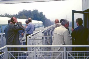 Fresenburg: Transrapid-Teststrecke, Bahnsteig: Internationale Verkehrsausstellung Hamburg