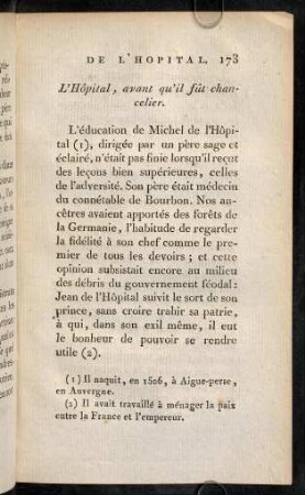 173-184, L'Hôpital, avant qu'il fût chancelier.