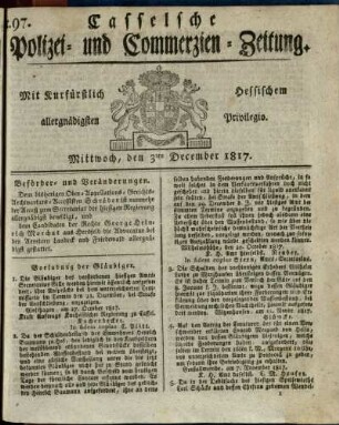 Nr. 97, Mittwoch, den 3ten December 1817