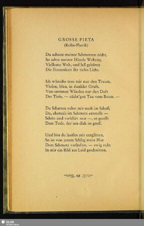 Grosse Pieta (Kolbe-Plastik)