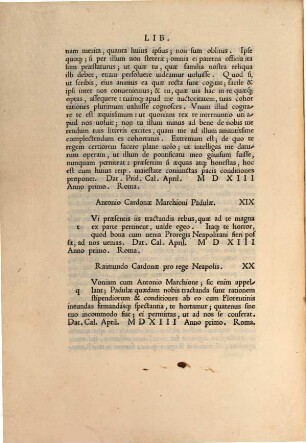 Epistolarum Leonis X. Pontificis Maximi nomine scriptarum libri XVI. ad Paulum tertium P. M. R. missi