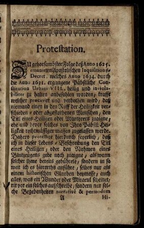 Protestation