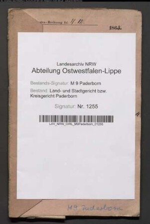 Erblasser: Struck, Josephine, geb. Finke; Ehepartner: Struck, Johann Caspar: