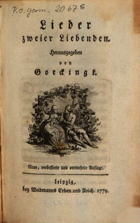 Lieder zweier Liebenden