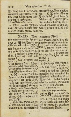 XXXIX. Von gemeiner Noth.