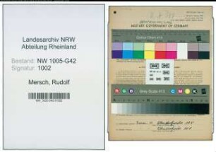 Entnazifizierung Rudolf Mersch , geb. 04.02.1911 (Zimmerer)