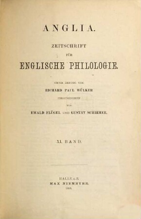 Anglia : journal of English philology, 11. 1889