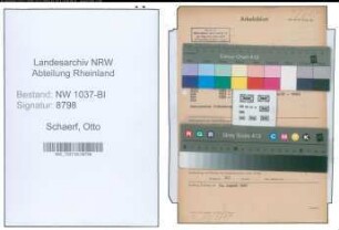 Entnazifizierung Otto Schaerf , geb. 08.02.1892 (Postsekretaer)