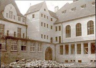 Fischer, Theodor; Jena; Universität - Bauarbeiten Innenhof
