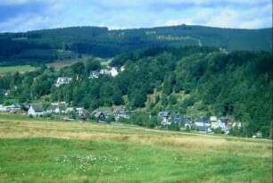 Ortsansicht mit Häusern am Heubachsberg