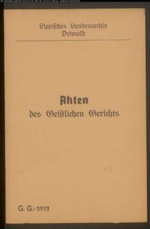 Hermann Henrich Schnitger, Sohn der Anna Ilsabein Schnitker zu Schwelentrup (Amt Sternberg) gegen Margrete Ilsabein Häger zu Almena auf den Sandhöfen (Sandhöhlen), wegen einer Schwängerung und Eheklage